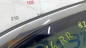 Mazda CX-9 16-23 chrome rear right window with scratches on the chrome
