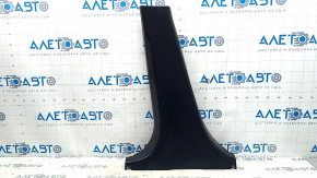 Mazda CX-9 16-23 black center pillar trim, scratches, left lower