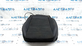 Mitsubishi Outlander 22-25 driver's seat upholstery, black leather combination, gray stitching, heated, dry-cleanable, water-damaged