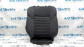 Mitsubishi Outlander 22-25 driver's seat back upholstery, black combination leather, gray stitching, heated, dry-cleanable, water-damaged