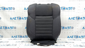 Mitsubishi Outlander 22-25 passenger seat back upholstery, black leather combination, gray stitching, heated, water damage