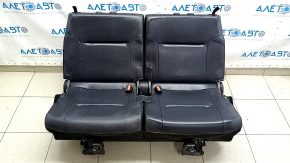 Rear seat, 3rd row, Mitsubishi Outlander 22-25, black leather, dry clean, water damaged