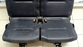 Rear seat, 3rd row, Mitsubishi Outlander 22-25, black leather, dry clean, water damaged