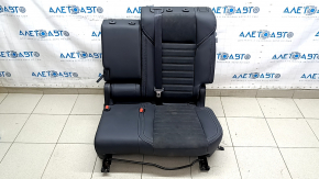 Mitsubishi Outlander 22-25 rear seats, 2nd row, left, no airbag, black leather combination, gray stitching, water damage