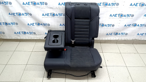 Mitsubishi Outlander 22-25 rear seats, 2nd row, left, no airbag, black leather combination, gray stitching, water damage