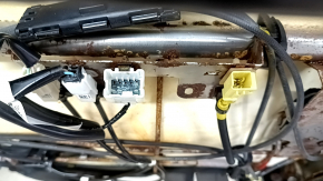 Mitsubishi Outlander 22-25 rear seats, 2nd row, left, no airbag, black leather combination, gray stitching, water damage