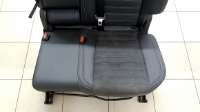 Mitsubishi Outlander 22-25 rear seats, 2nd row, left, no airbag, black leather combination, gray stitching, water damage