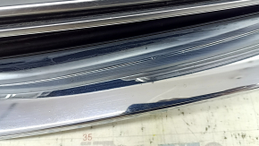 Mazda CX-9 16-20 radiator grille without emblem, with chrome inserts, under the podium, dent, sand
