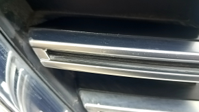 Mazda CX-9 16-20 radiator grille without emblem, with chrome inserts, under the podium, dent, sand