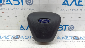Black steering wheel airbag for the driver's side of a Ford Edge 19-24, chrome defect