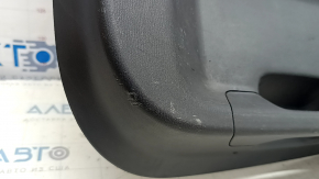 Mazda CX-9 16-23 black lower tailgate trim with handle, scratches, dents, broken cap mount, scuffed, broken mount, cracks in guides