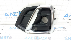 Front bumper grille left Audi Q5 80A 21-24 black gloss with chrome, S-Line