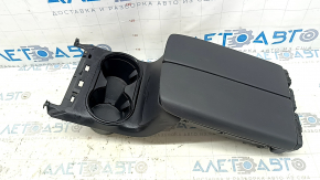 Mazda CX-9 16-23 leather armrest, black, with cup holders, scratch, dent