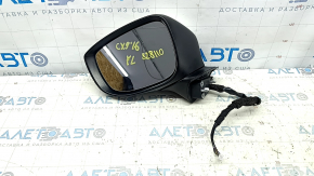 Left side mirror assembly Mazda CX-9 16-17 7-pin, BSM, turn signal, white, worn