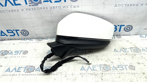 Left side mirror assembly Mazda CX-9 16-17 7-pin, BSM, turn signal, white, worn