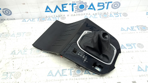 Mazda CX-9 16-23 shifter cover, black, glossy, scratches