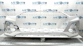 Bare front bumper for Audi Q5 80A 21-24 without Park Assist and headlight washers, white, scratches