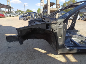 Front left quarter panel of Toyota Camry v40 on the body, graphite