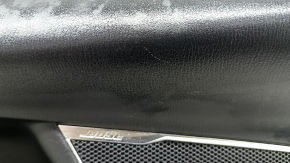 Rear left door panel for Mazda CX-9 16-19, under the curtain, black leather with beige leather insert, leather armrest, gray molding, with handle, BOSE, scratches