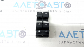 Front left window lift control for Audi Q5 80A 21-24 with child protection, black with chrome