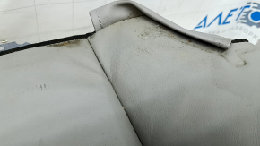 Rear seat cushion for Toyota Camry v40 07-09, gray leather, adjustable, wrinkled, needs cleaning, worn, cracked, scratches