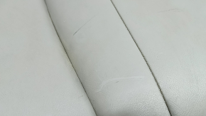 Rear seat cushion for Toyota Camry v40 07-09, gray leather, adjustable, wrinkled, needs cleaning, worn, cracked, scratches