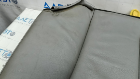 Rear seat cushion for Toyota Camry v40 07-09, gray leather, adjustable, wrinkled, needs cleaning, worn, cracked, scratches