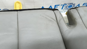Rear seat cushion for Toyota Camry v40 07-09, gray leather, adjustable, wrinkled, needs cleaning, worn, cracked, scratches