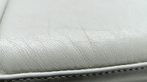 Rear seat cushion for Toyota Camry v40 07-09, gray leather, adjustable, wrinkled, needs cleaning, worn, cracked, scratches
