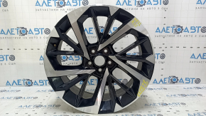 Mitsubishi Outlander 22-25 R20x8J ET35 black and chrome wheel rim, light curb