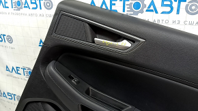 Door trim panel rear right Ford Edge 19-24 black, SE, insert black leather, armrest black leather, with window control, with handle, scratch