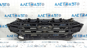Ford Edge 19-24 radiator grille assembly with badge, without chamber, sand