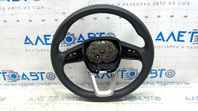 Audi Q5 80A 21-23 leather steering wheel, black, heated, no buttons or paddles, scratches, dents