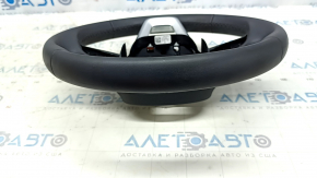 Audi Q5 80A 21-23 leather steering wheel, black, heated, no buttons or paddles, scratches, dents