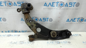 Mazda CX-9 16-23 front lower left control arm, cracked silent block, torn rusty boot