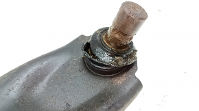 Mazda CX-9 16-23 front lower right control arm, cracked silent block, torn and rusty boot