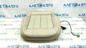 Lower passenger seat trim for Audi Q5 80A 21-24 leather, beige, heated, dents, needs cleaning