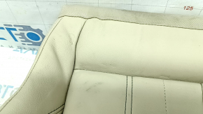 Lower passenger seat trim for Audi Q5 80A 21-24 leather, beige, heated, dents, needs cleaning