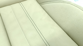 Lower passenger seat trim for Audi Q5 80A 21-24 leather, beige, heated, dents, needs cleaning