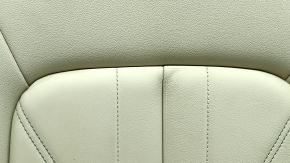 Upper passenger seat trim for Audi Q5 80A 21-24 leather, beige, heated, dented, needs cleaning
