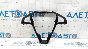Black steering wheel cover for Ford Edge 19-24