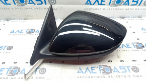 Left side mirror assembly for Audi E-Tron 19-23, heated, auto-dimming, BSM with chrome molding, black