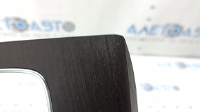 Right center console insert for Audi Q5 80A 21-24, dark brown wood, scratches