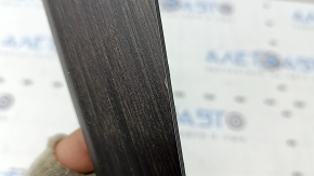 Left front panel inserts for Audi Q5 80A 18-24, dark brown wood, chipped