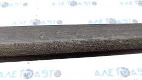 Right front panel inserts for an Audi Q5 80A 18-24, dark brown wood, quattro, broken fasteners, scratches