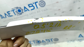 Rear right fender arch trim for Audi Q5 80A 18-24, broken fasteners, bumps, dented, peeling paint