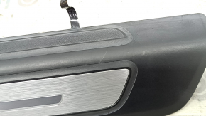 Audi Q5 80A 18-24 black door sill trim, front left, chrome and backlight, S-Line, scratches