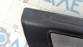 Audi Q5 80A 18-24 black door sill trim, front left, chrome and backlight, S-Line, scratches