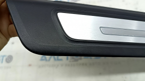 Audi Q5 80A 18-24 black door sill trim, front left, chrome and backlight, S-Line, scratches