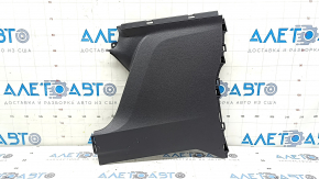 Left side rear center console trim for Toyota Sienna 21-24, dark gray, worn